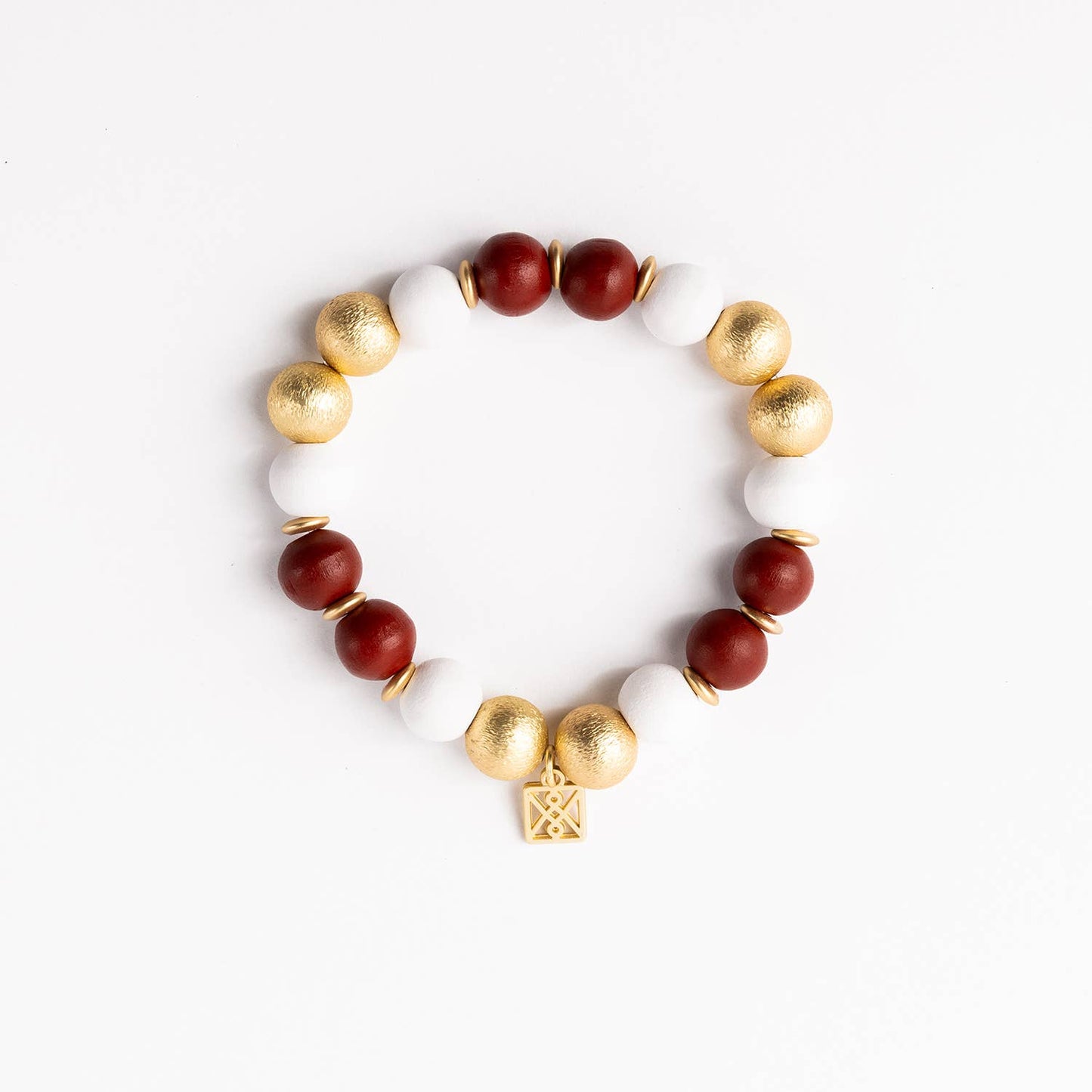 Bracelet Nori Crimson & White