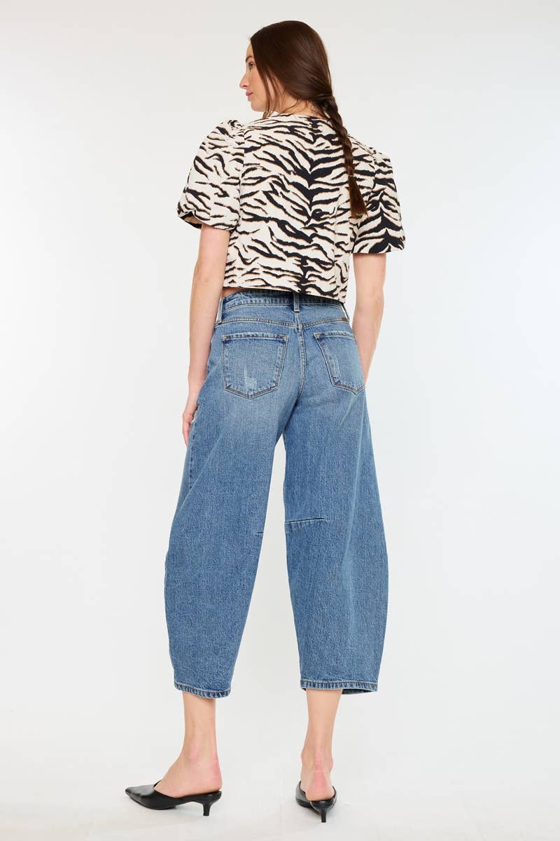 HIGH RISE HORSESHOE FIT JEANS