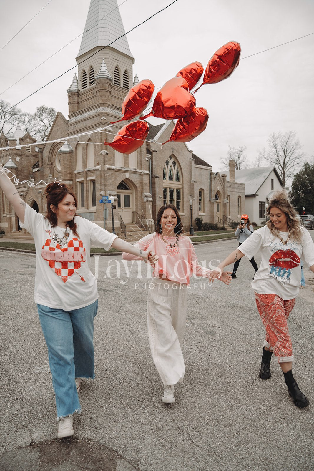 Cherry Heart Vintage Oversized Graphic Tee