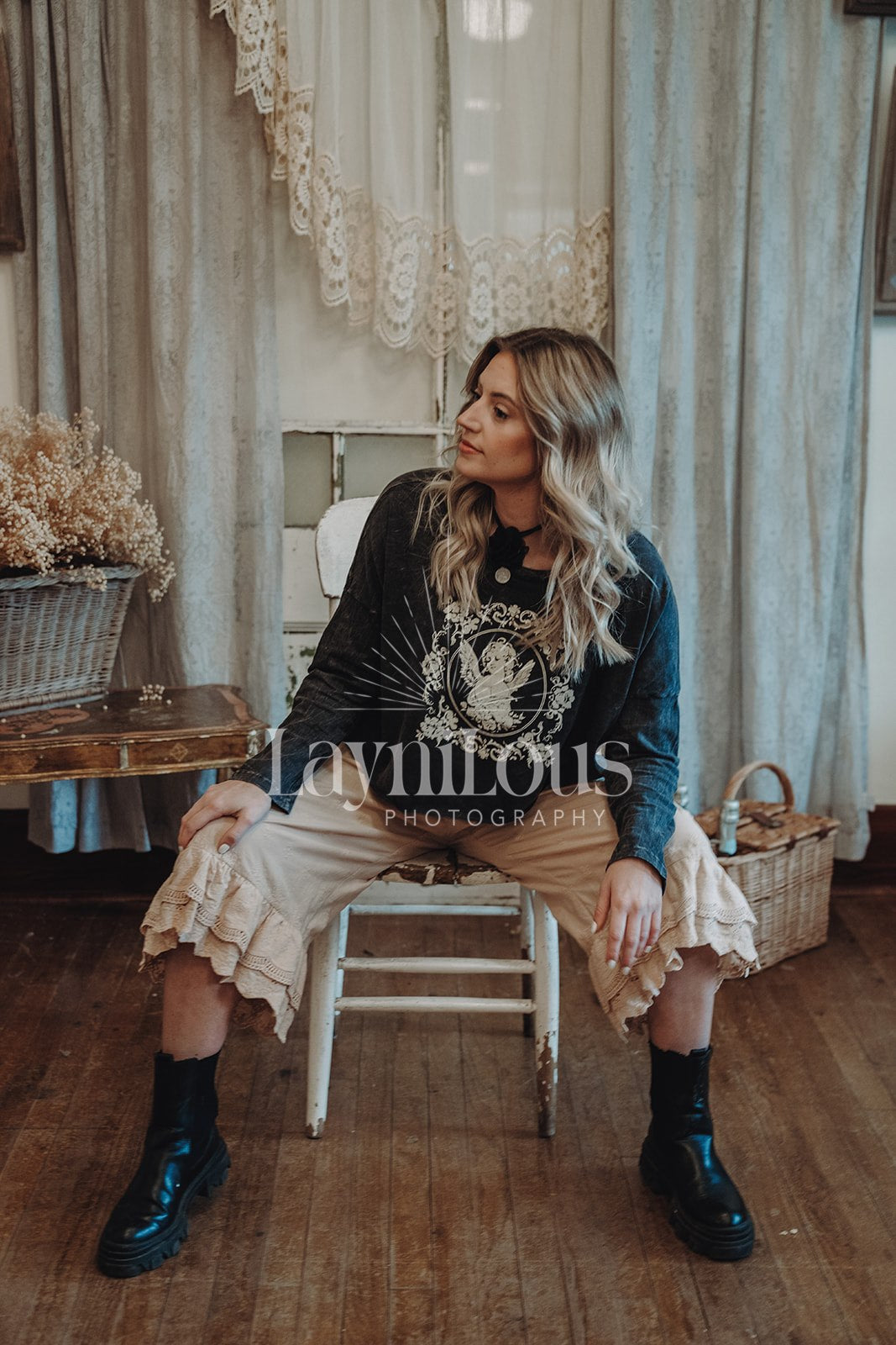 Detailed Ruffle Pant