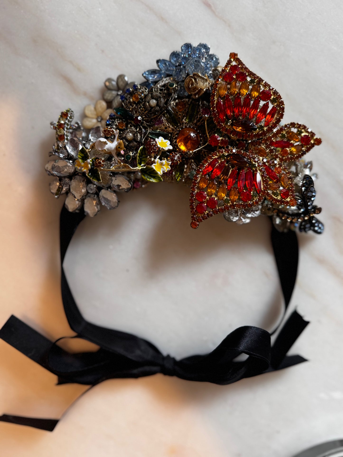 Statement Broach Necklace Butterfly