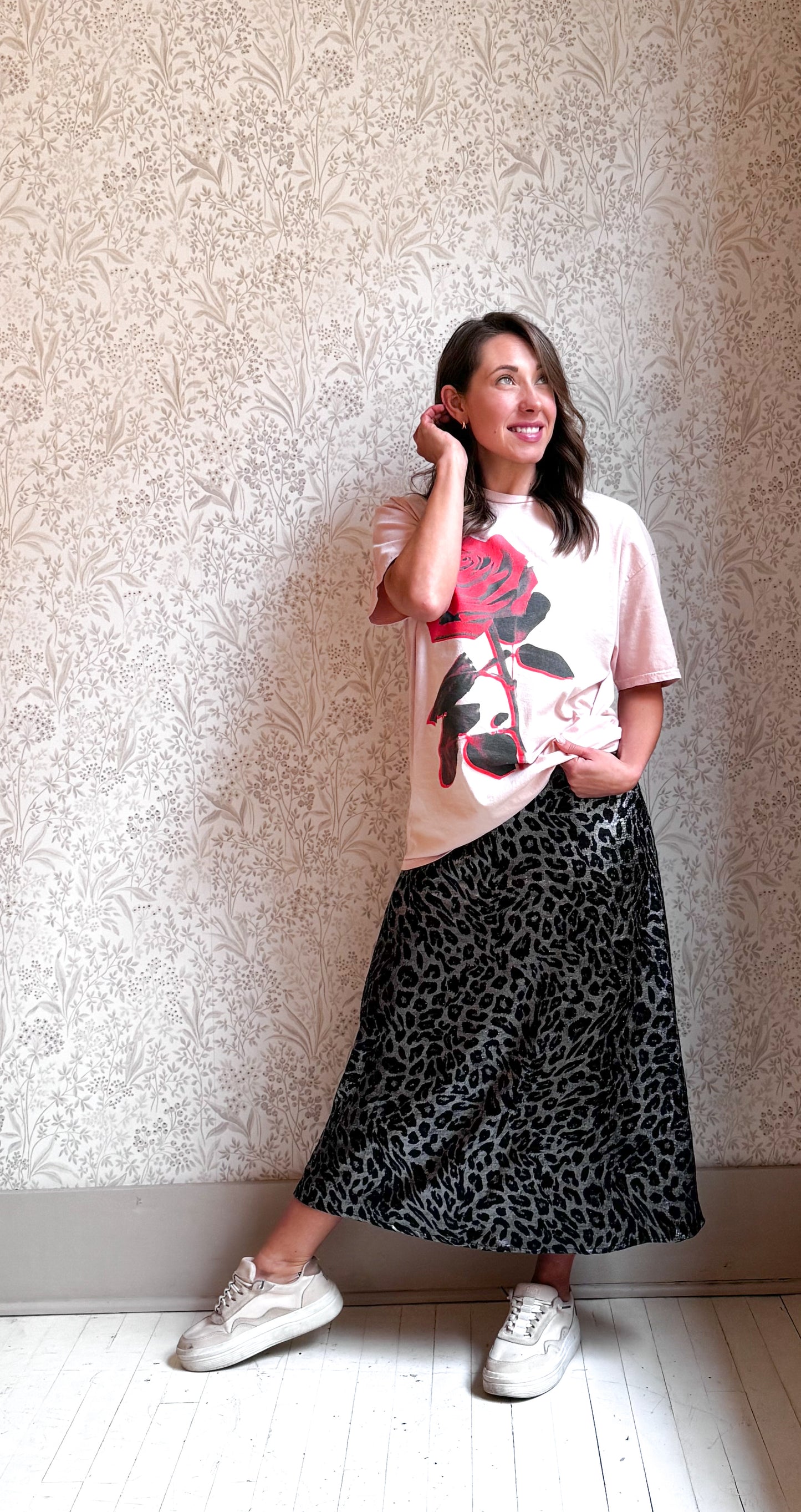 Classy leopard skirt