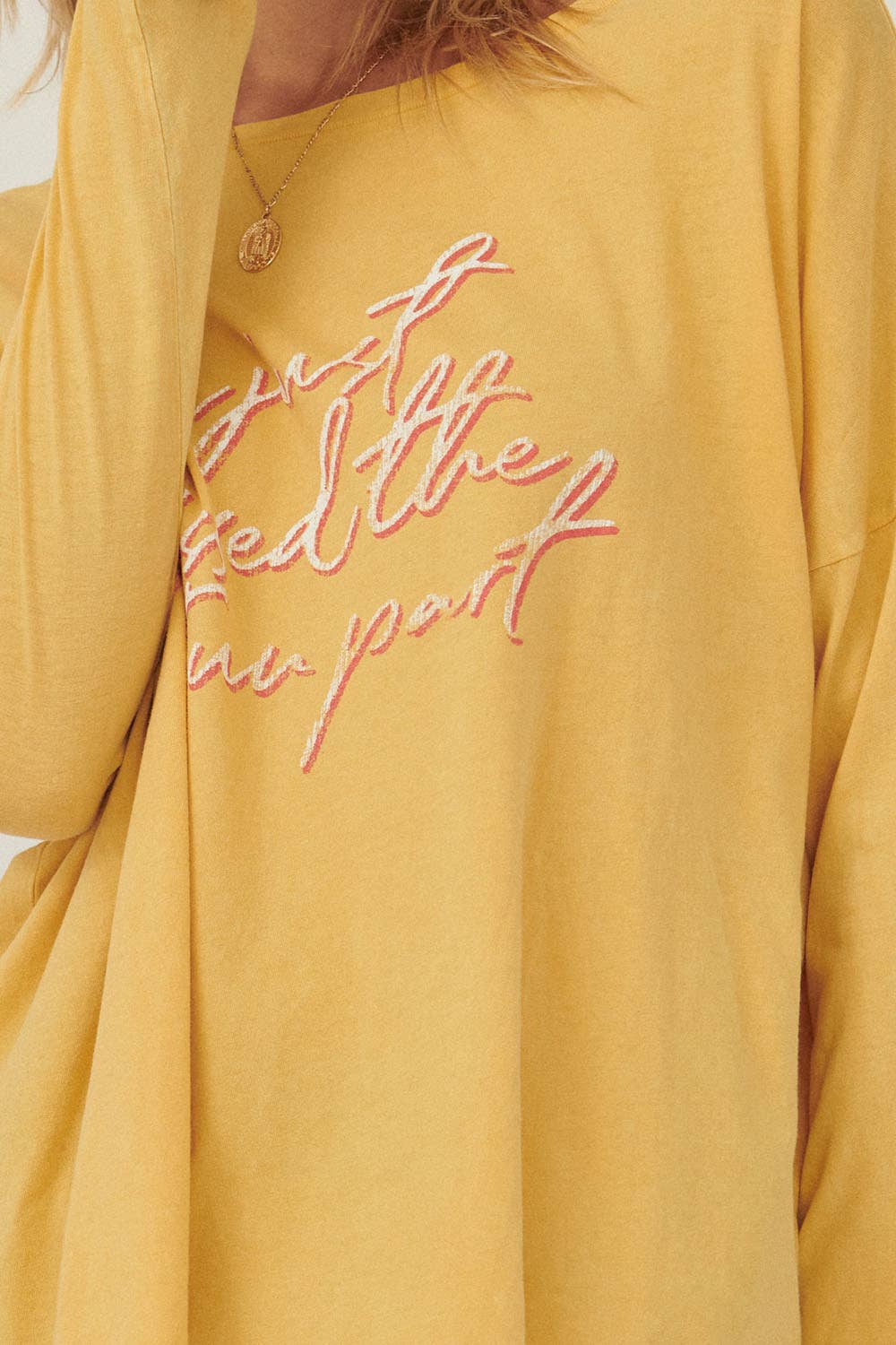 Mineral Washed Vintage Long-Sleeve Graphic Tee