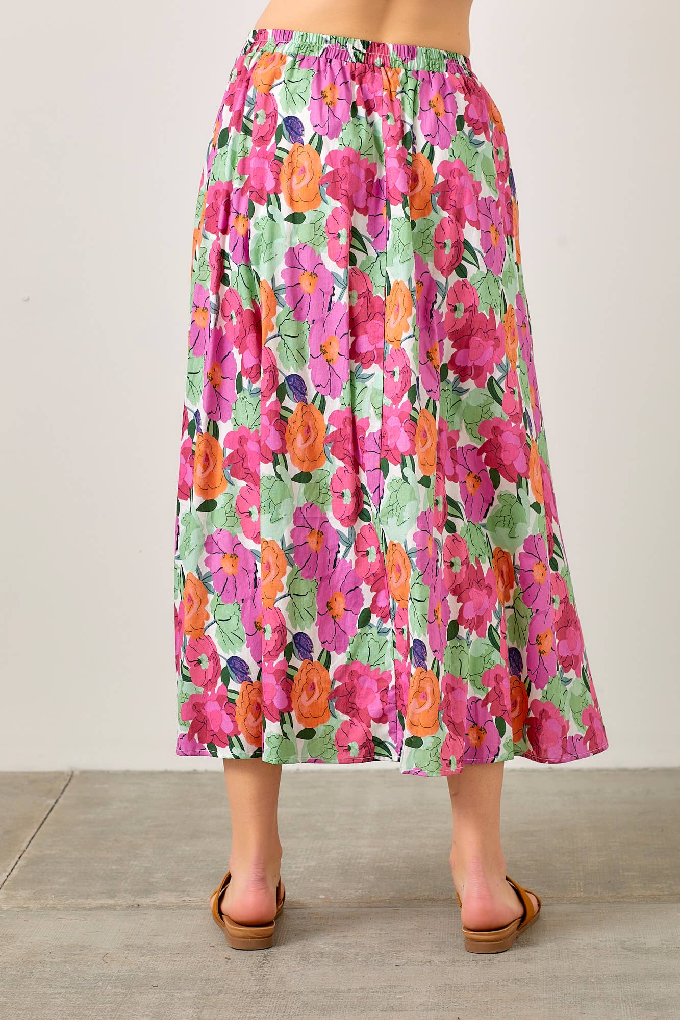 FLORAL PRINT TEIRED SKRIT