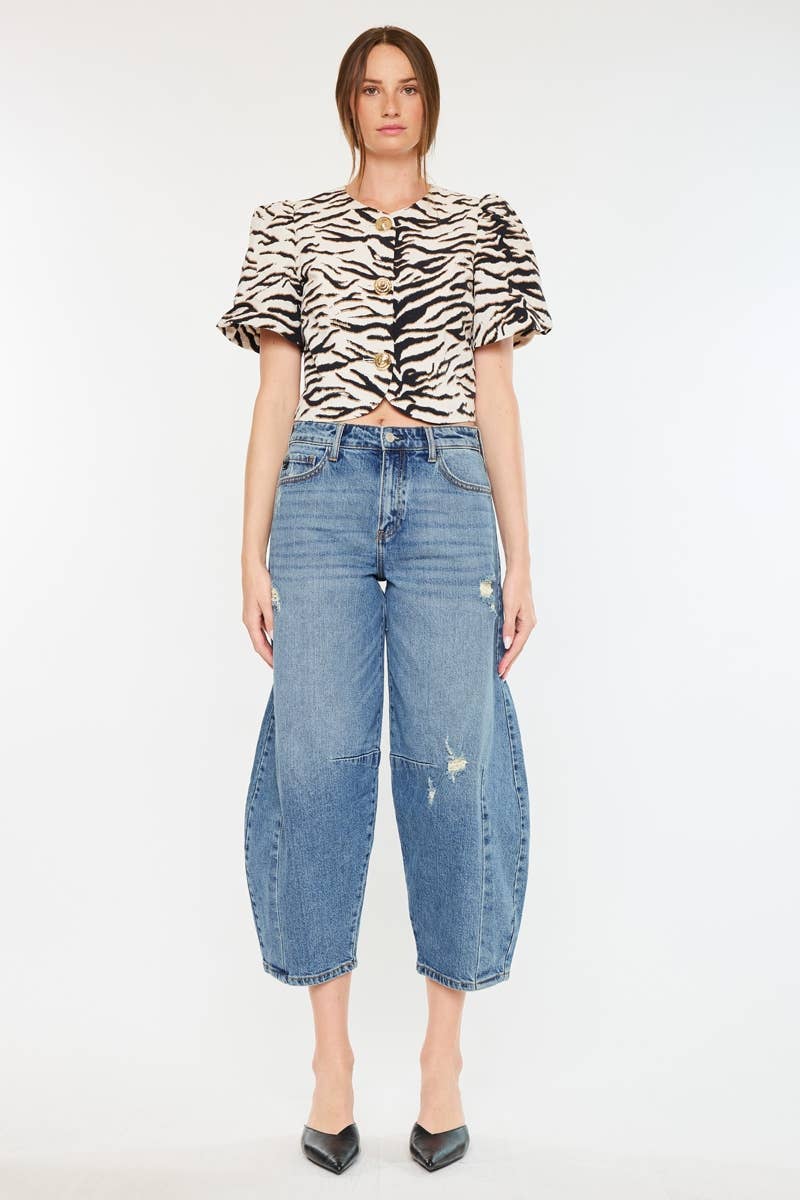 HIGH RISE HORSESHOE FIT JEANS