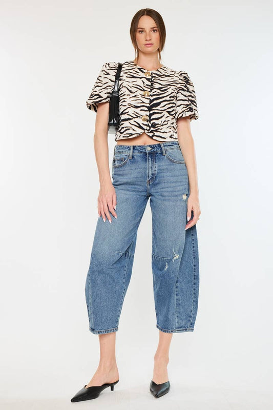 HIGH RISE HORSESHOE FIT JEANS