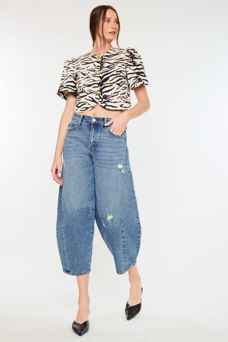 HIGH RISE HORSESHOE FIT JEANS