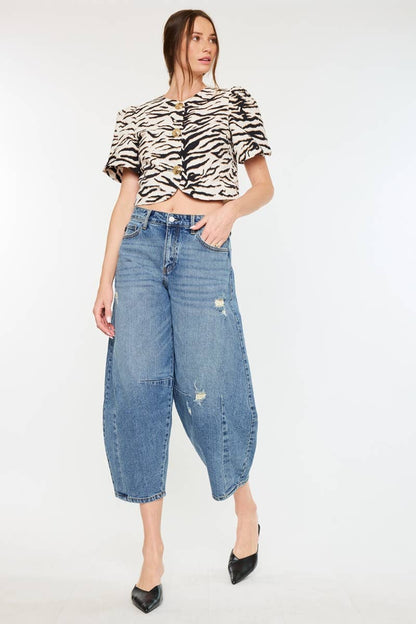 HIGH RISE HORSESHOE FIT JEANS