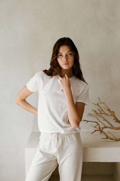 Amber Tee White