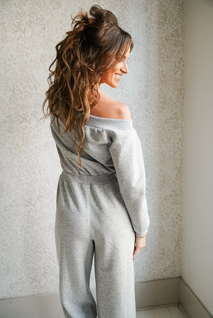 P. CILL "Butter Modal" Ribbed Contrast Jumpsuit