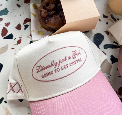 Literally Just a Girl - Mauve Vintage Trucker Hat