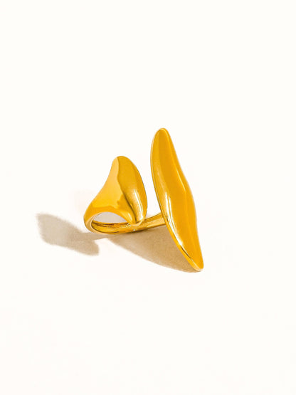 Danielle 18K Gold Non-Tarnish Abstract Statement Ring