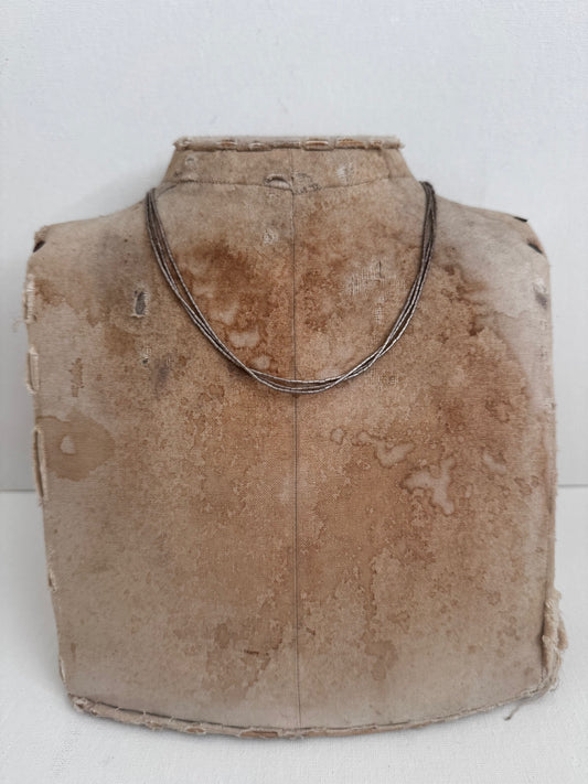 Dainty Silver bead Necklace