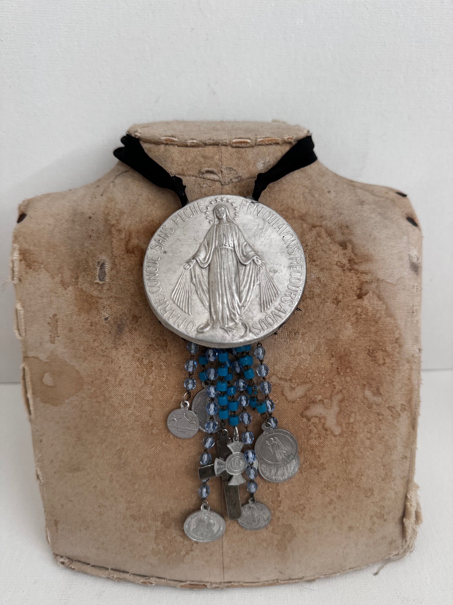 Large French Metal Necklace