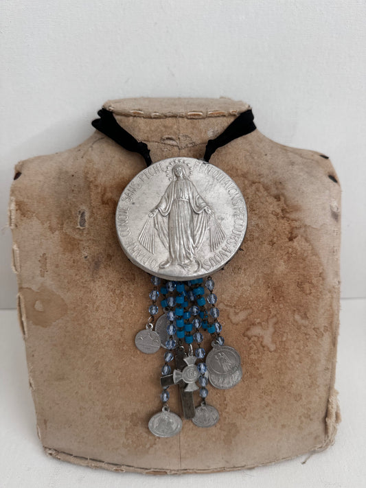 Large French Metal Necklace