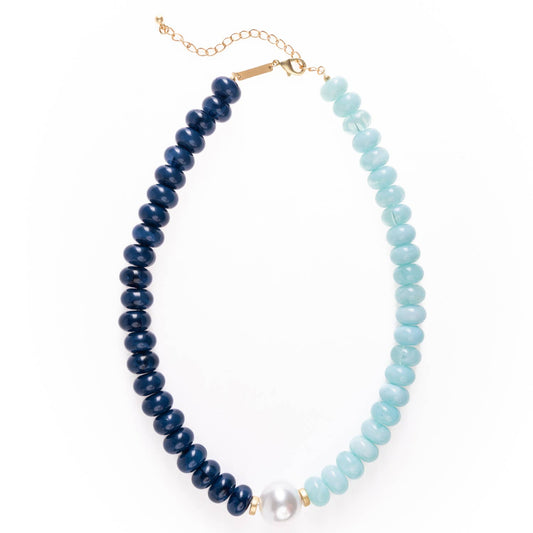 Necklace Riley Aqua/Navy