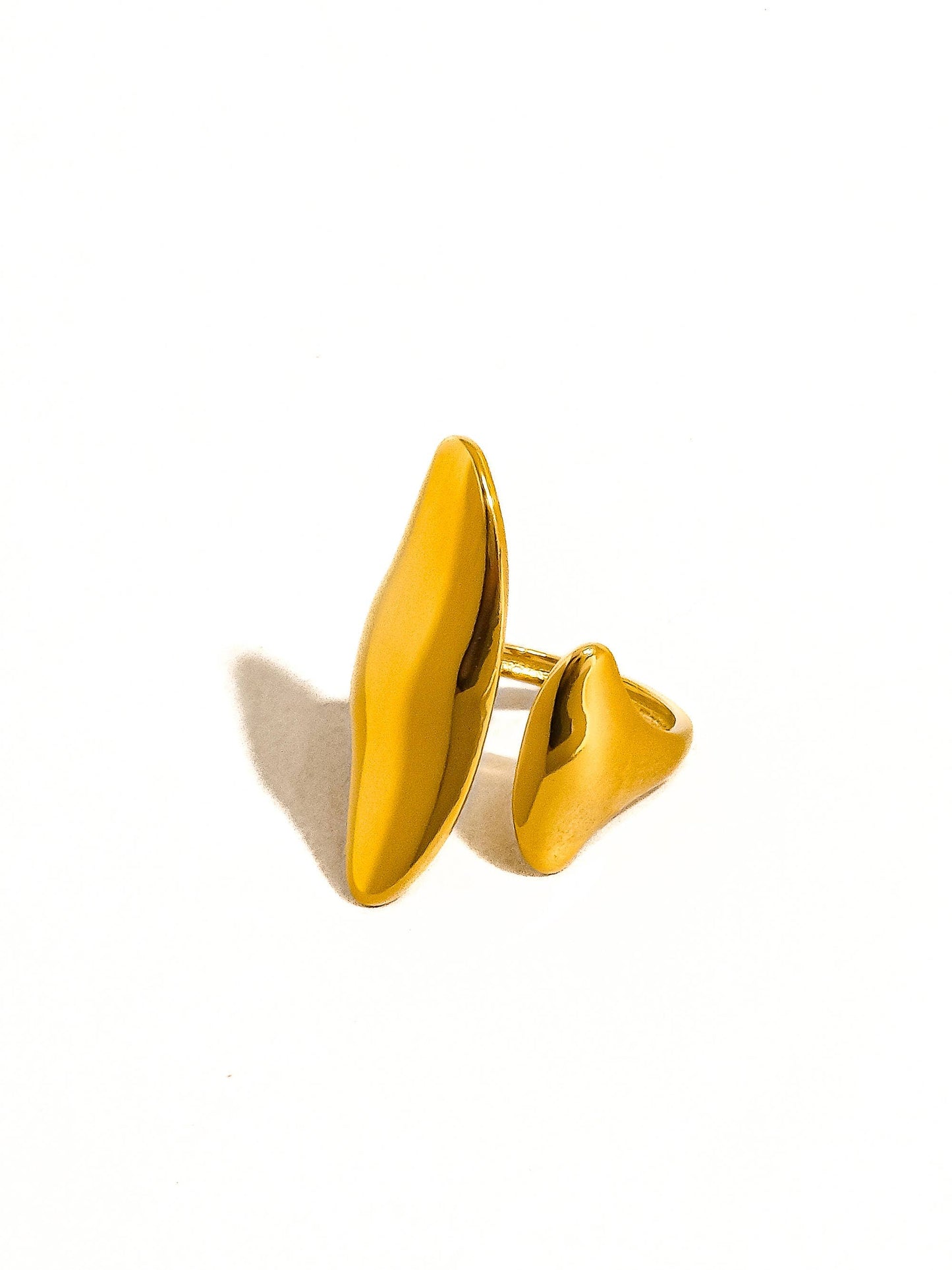 Danielle 18K Gold Non-Tarnish Abstract Statement Ring