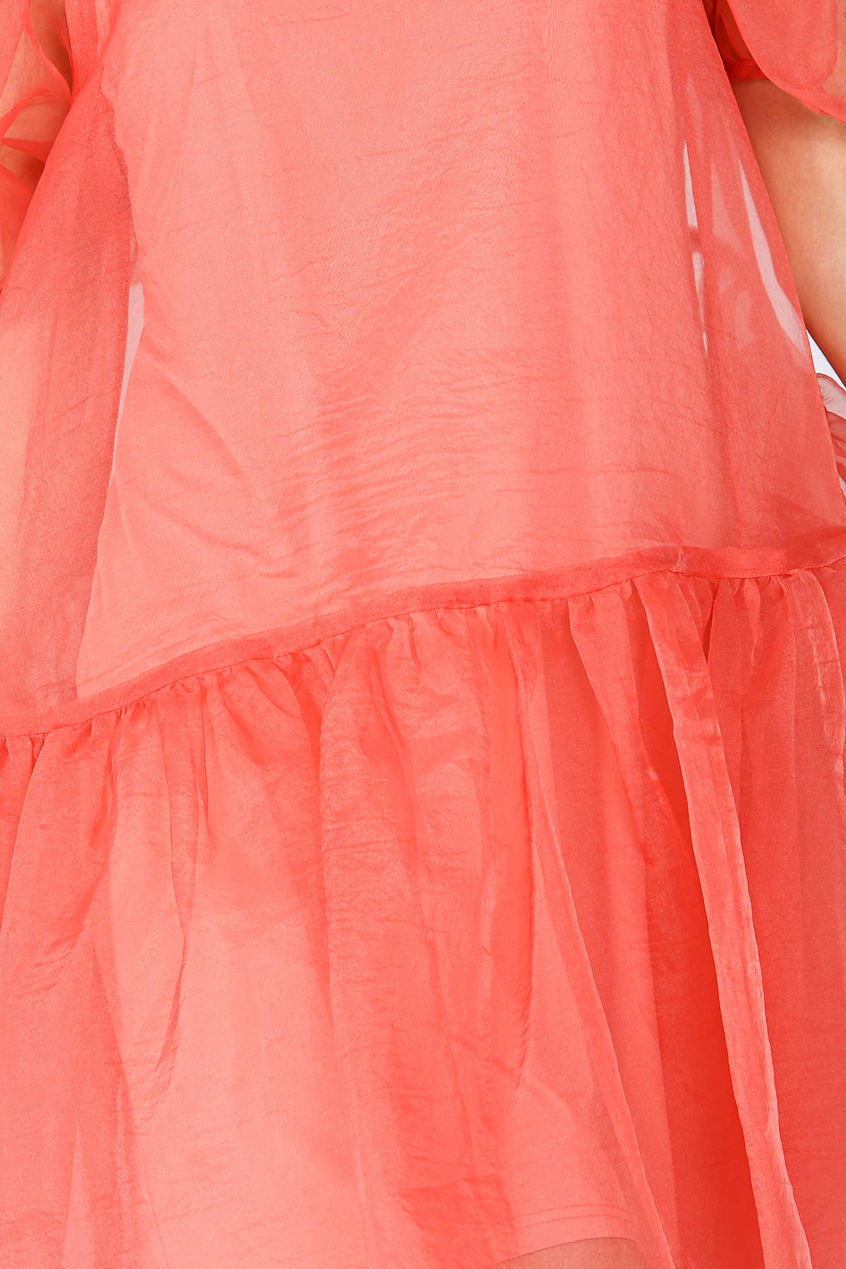 FINE ORGANZA MINI DRESS WITH INNER SLIP BA3744