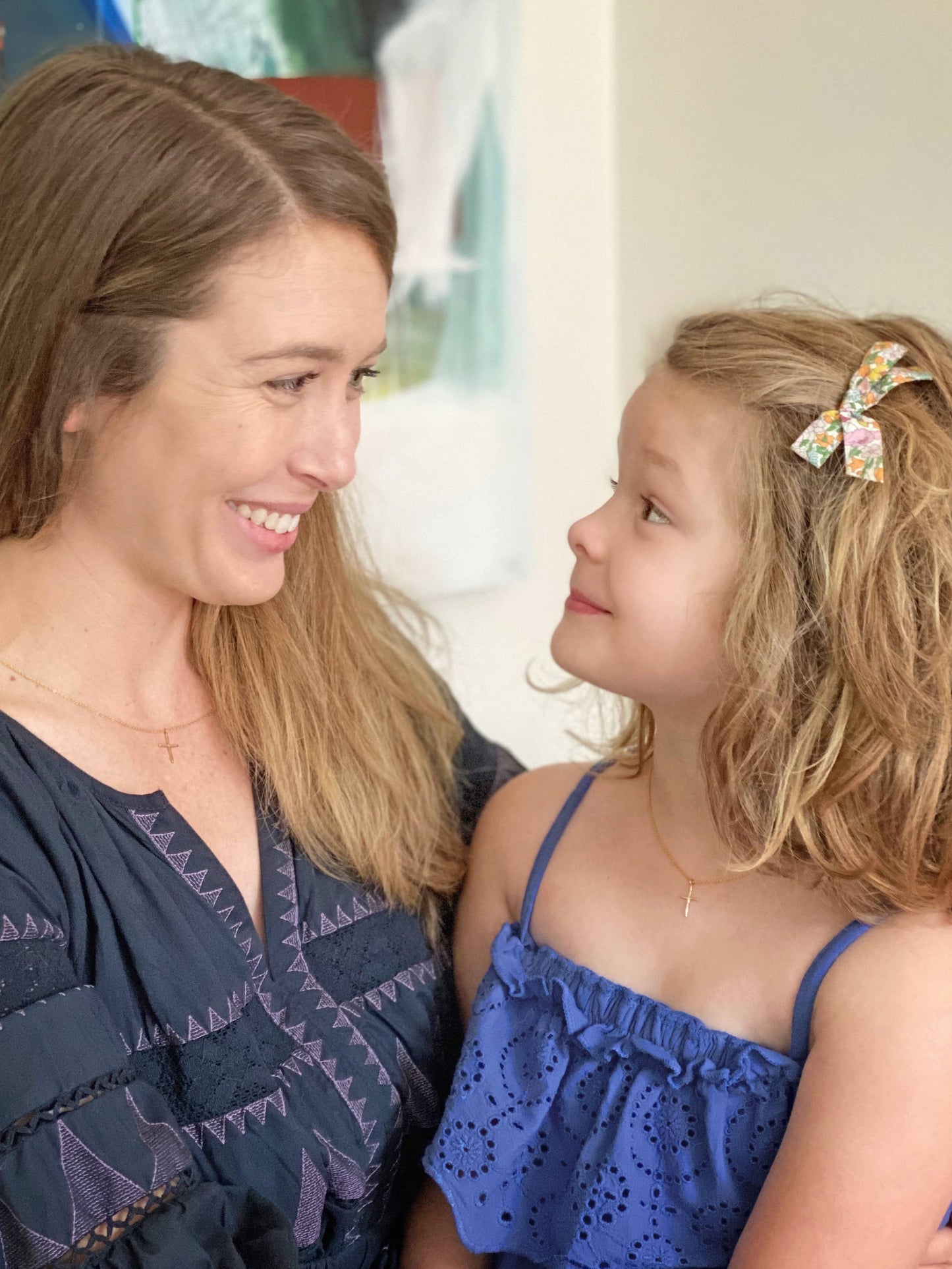 Momma + Me Cross Necklace Set