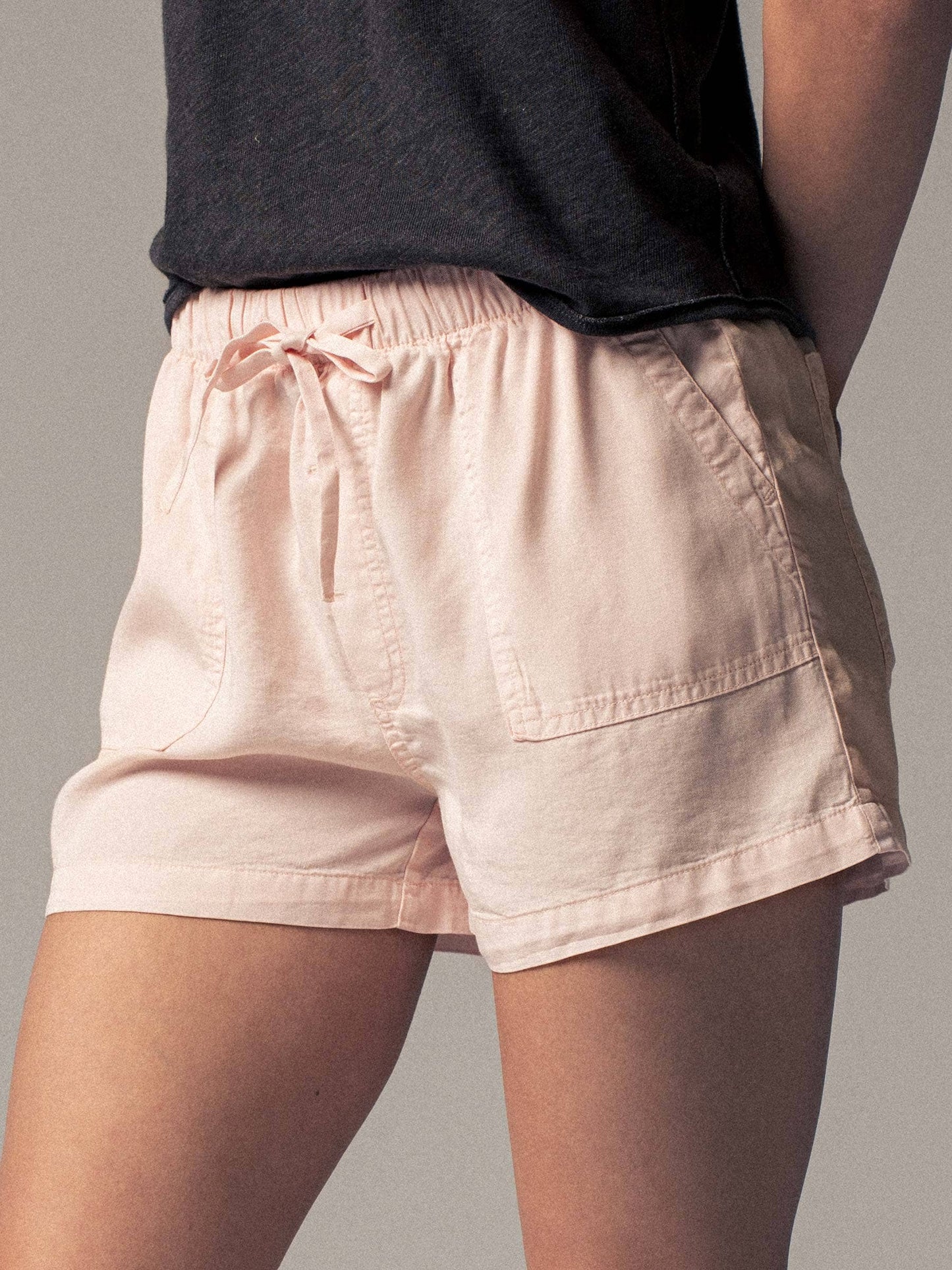 Tencel Patch Pocket Summer Shorts