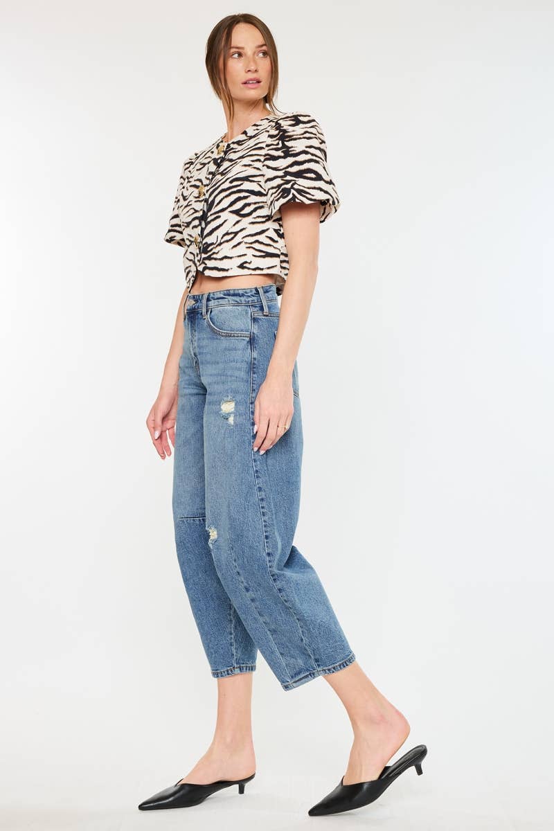 HIGH RISE HORSESHOE FIT JEANS