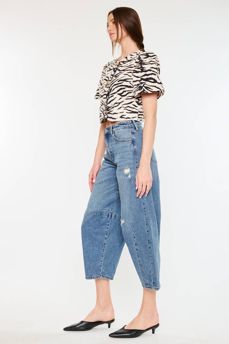 HIGH RISE HORSESHOE FIT JEANS