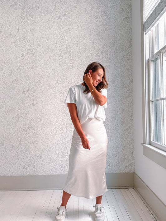 Amber Tee White