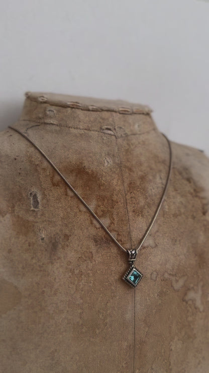 Blue Stone Necklace