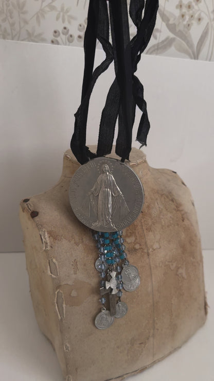 Large French Metal Necklace